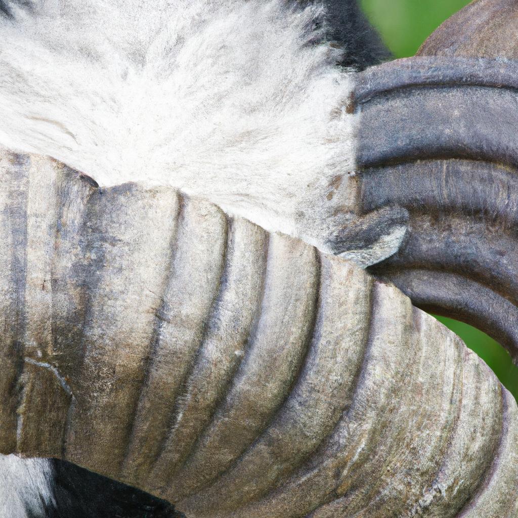 The six horns of the Jacob sheep can be used to determine the age and gender of the animal.