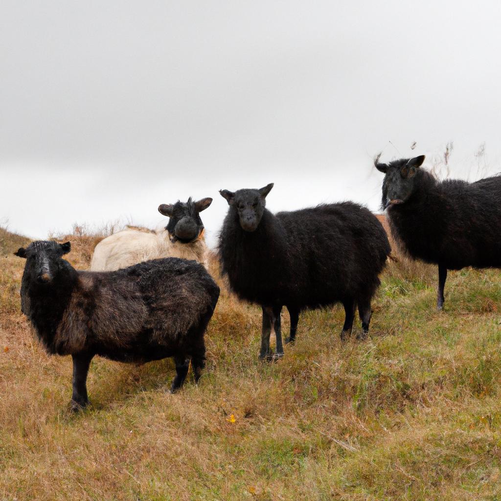 A Flock of Black Sheep with White Face in Their Element