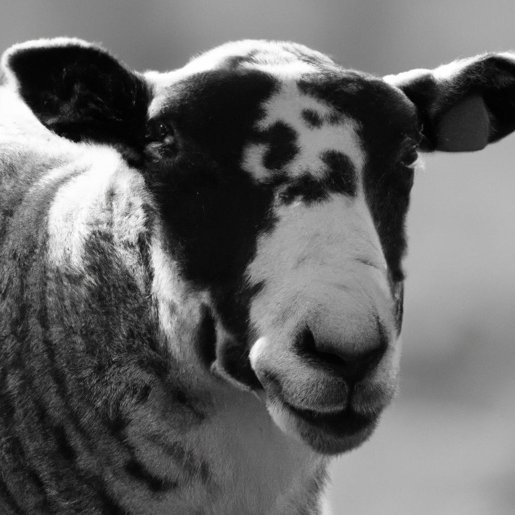 The Unique Characteristics of a Black Sheep with White Face