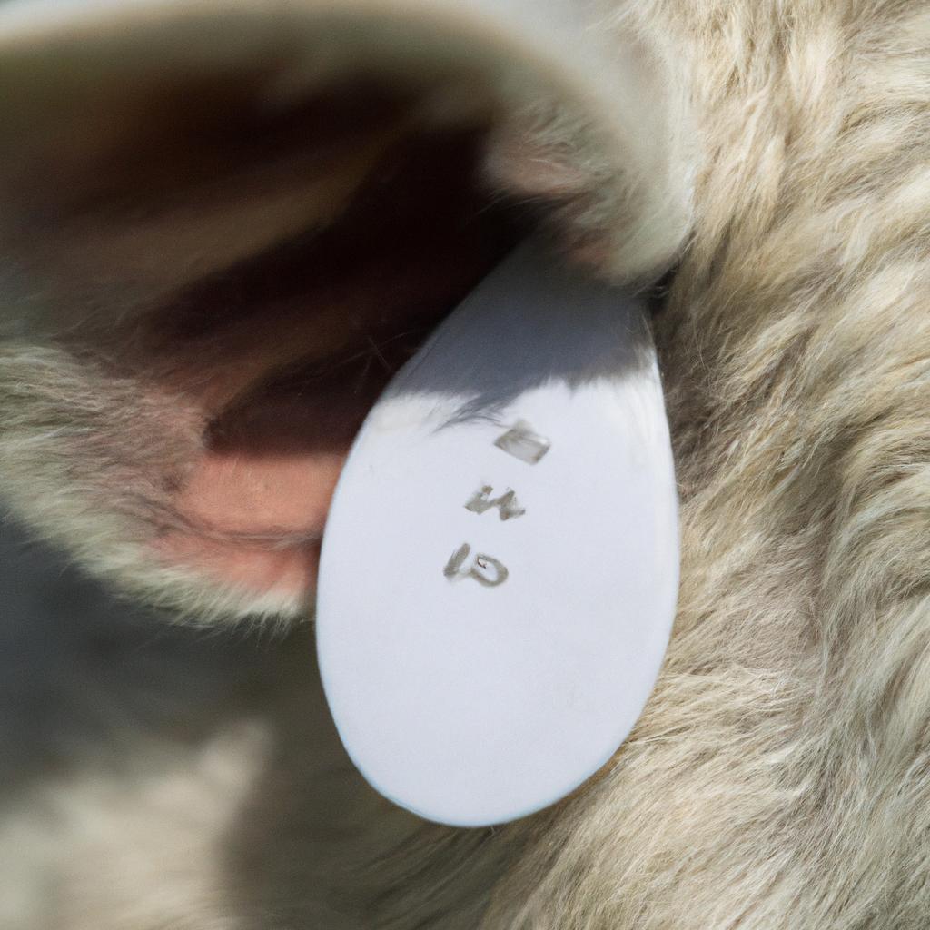 Visual ear tags for sheep are made of durable materials and can be customized with numbers, letters, or colors for easy identification.