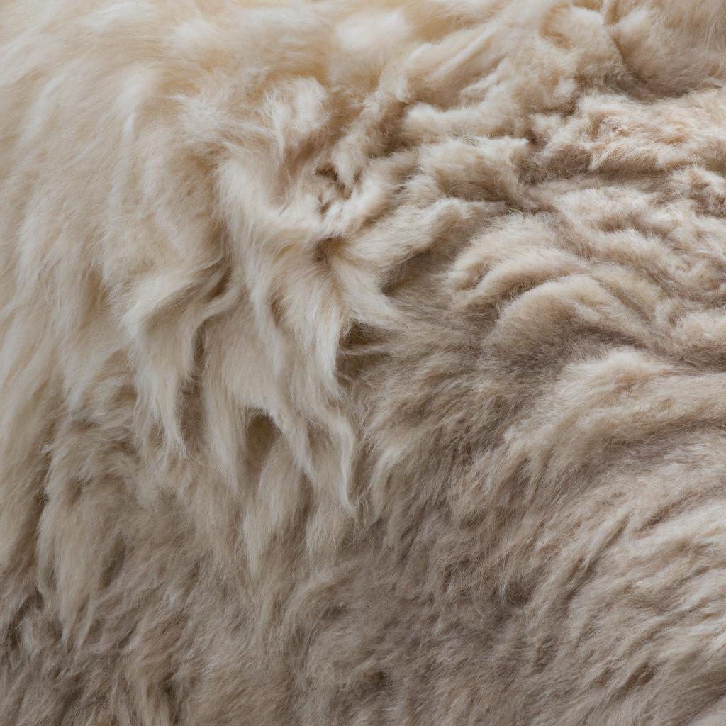 The soft and fluffy wool of a sheep is a symbol of comfort and warmth.