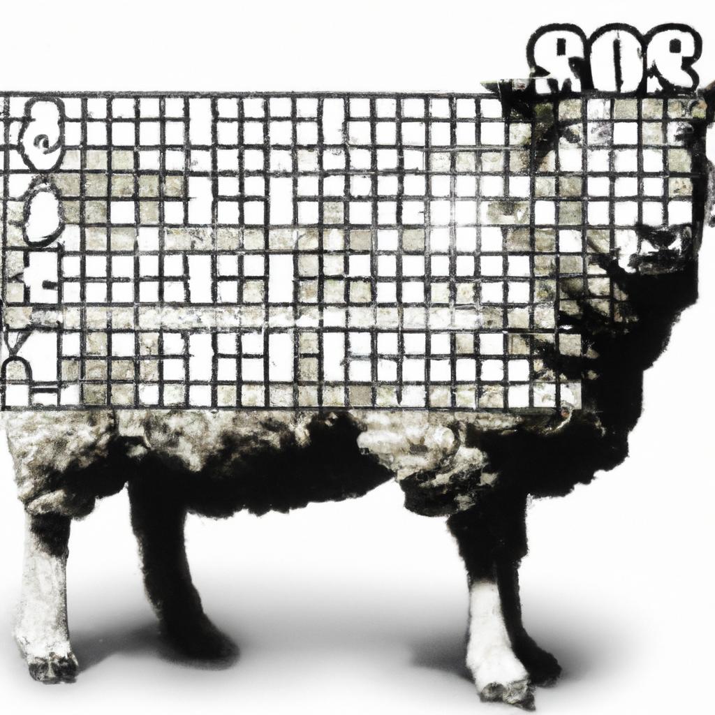 A modern art interpretation of Dolly, the first cloned mammal and popular crossword puzzle answer