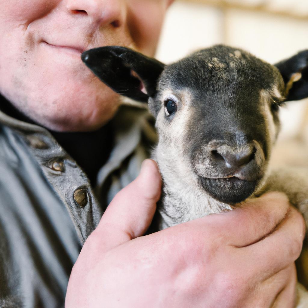 This adorable Ouessant lamb is just a few hours old.