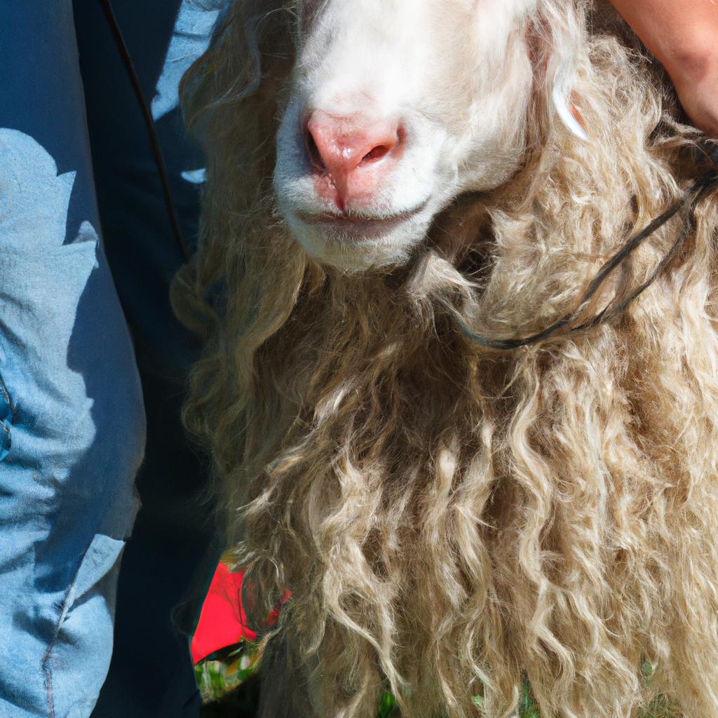 Proper grooming is important to maintain the health and appearance of the sheep's long tail.