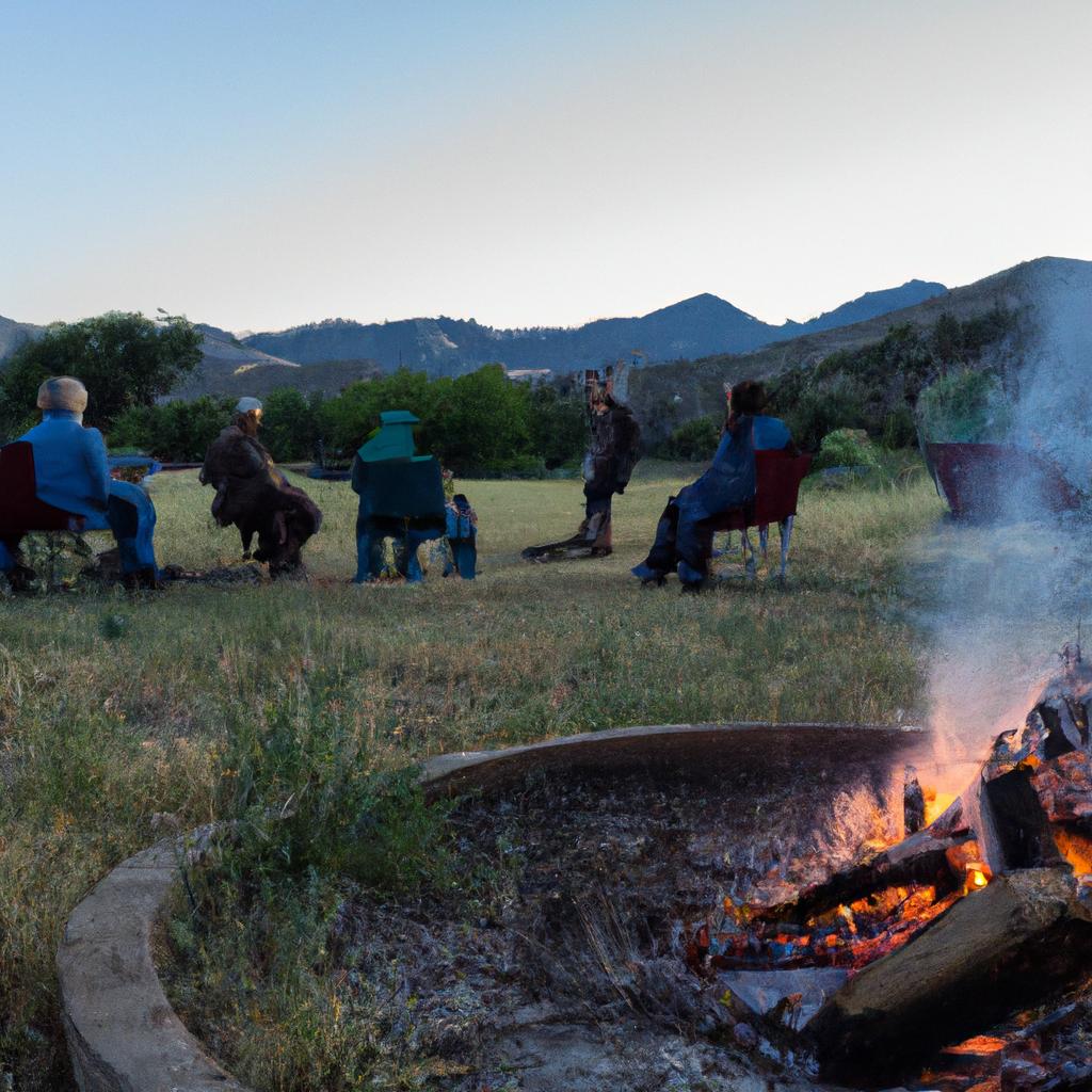There's nothing like a campfire at Sheep Springs Horse Camp to warm up on a cool evening.