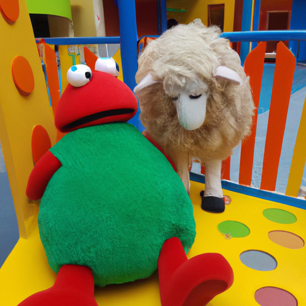 Meryl Sheep and Elmo: The perfect playdate in Sesame Street's playground