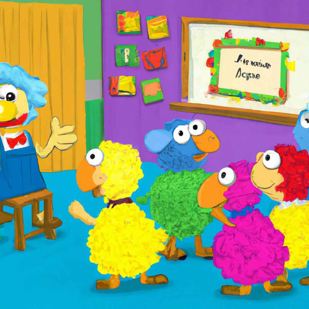 Meryl Sheep: The knowledgeable and patient teacher in Sesame Street's classroom