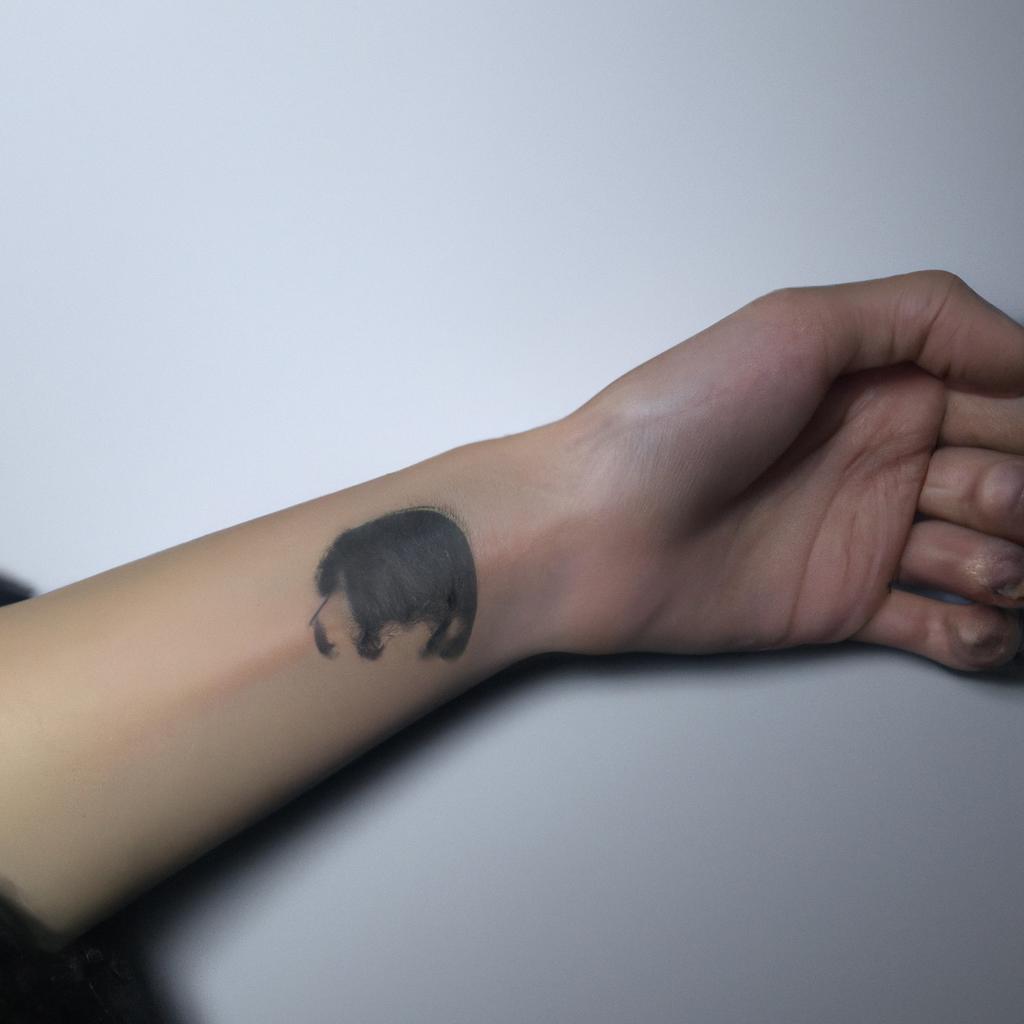 This black sheep tattoo is a subtle yet meaningful expression of individuality and nonconformity.