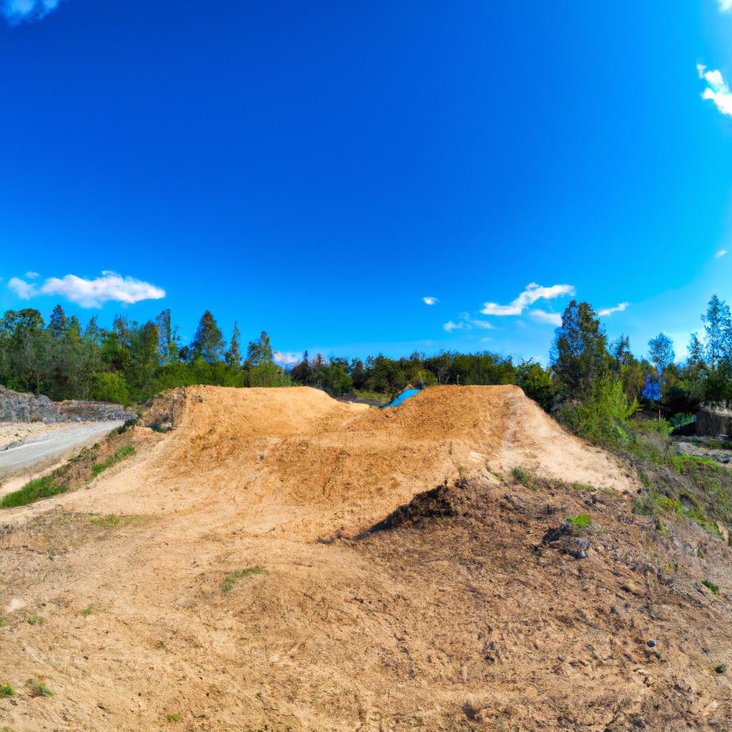 A breathtaking view of the Sheep Hills BMX Dirt Trails