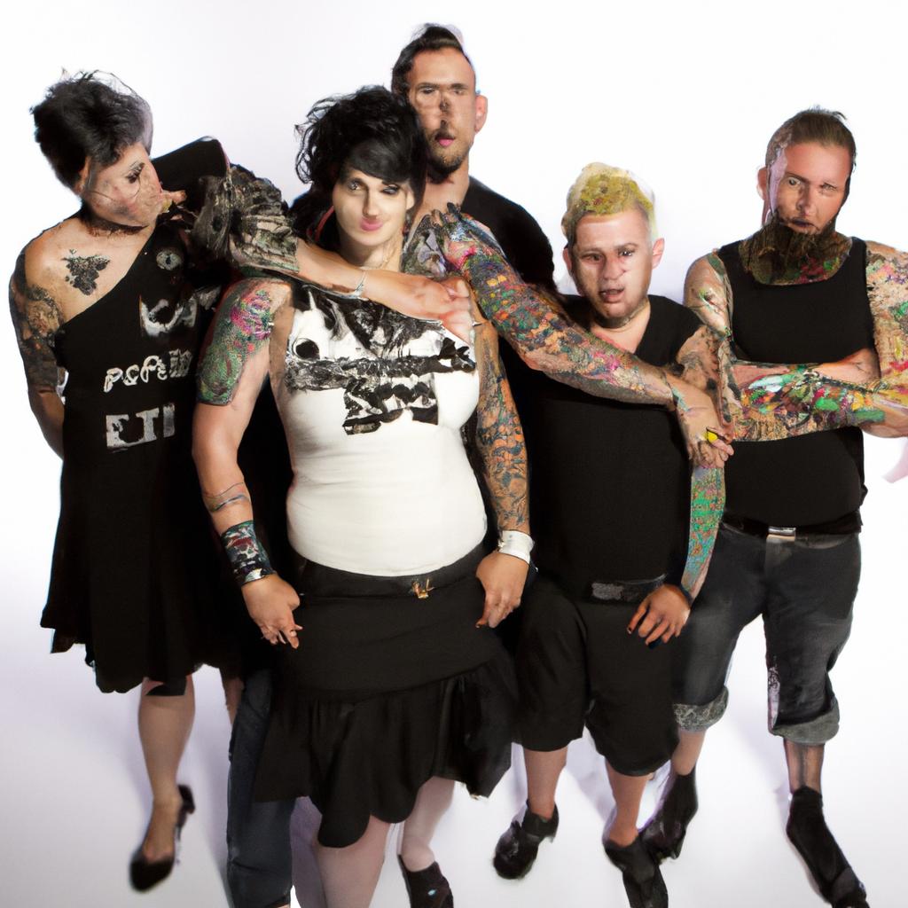 These punk rockers proudly display their 'Black Sheep' tattoos, inspired by Minor Threat's powerful message.