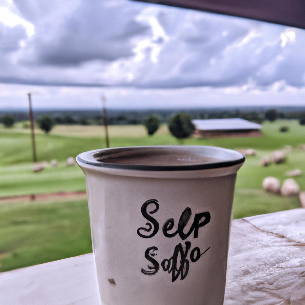 Take in the stunning views while enjoying a cup of coffee at Lost Sheep Coffee in Bullard, TX.