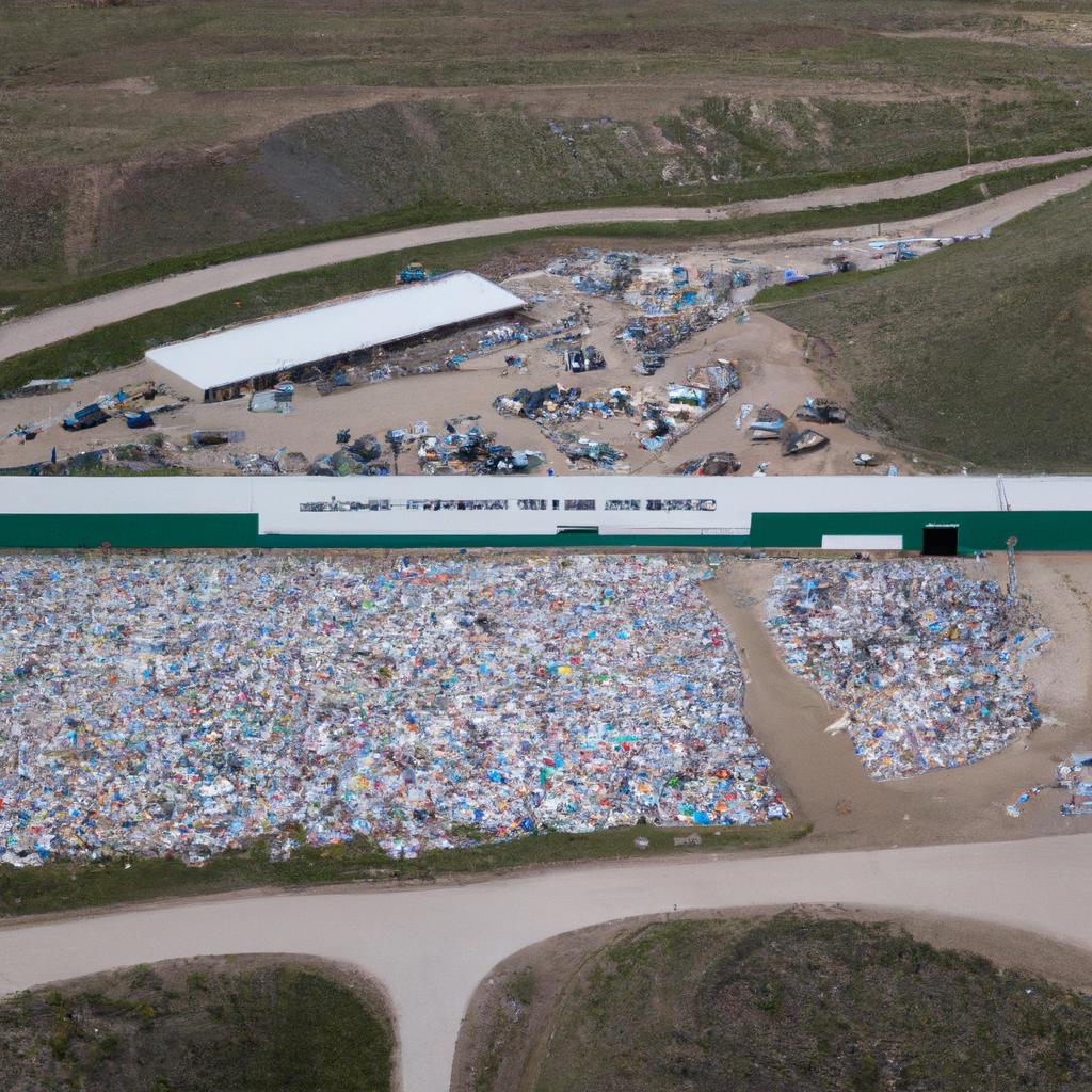 The recycling center at Sheep Creek Transfer Station promoting sustainability