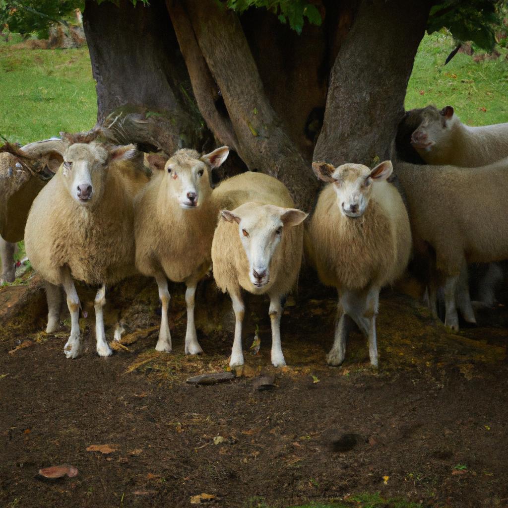 These sheep find comfort and solace in each other's company