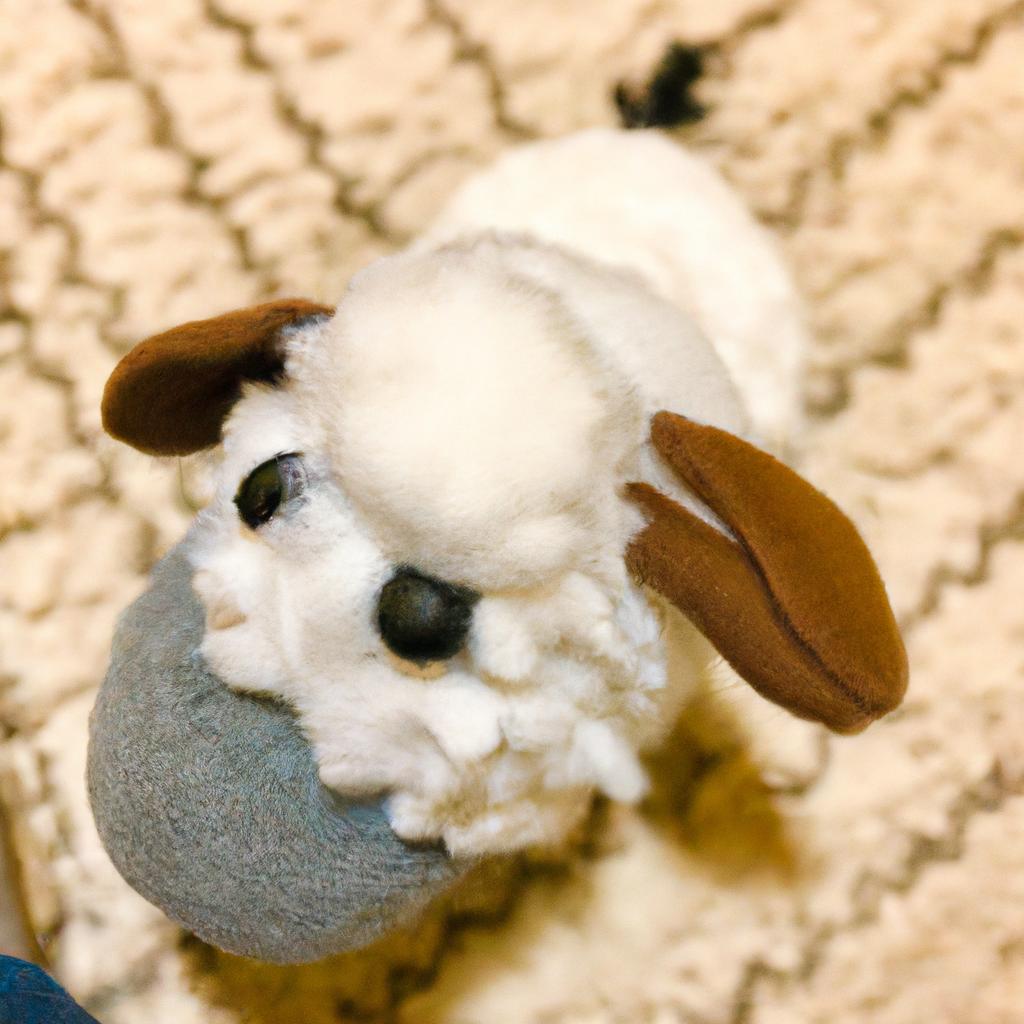My dog can't get enough of this squeaky sheep toy!