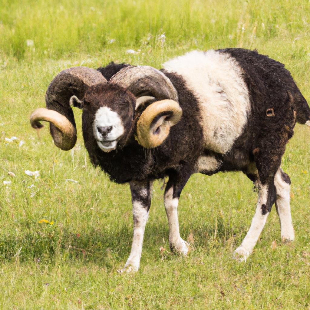 6 Horned Jacob Sheep